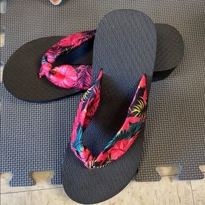 Wedge flip flops